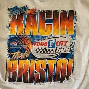 Nascar Food City 500 Bristol Motor Speedway Men’s XL White 2007 T-shirt
